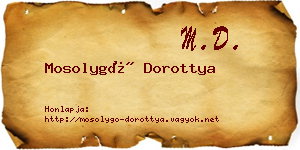 Mosolygó Dorottya névjegykártya